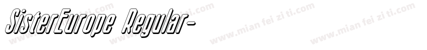 SisterEurope Regular字体转换